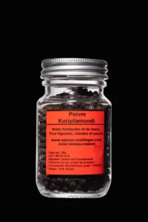 Clearance Épices Rœllinger Poivre noir Kuriyilamundi